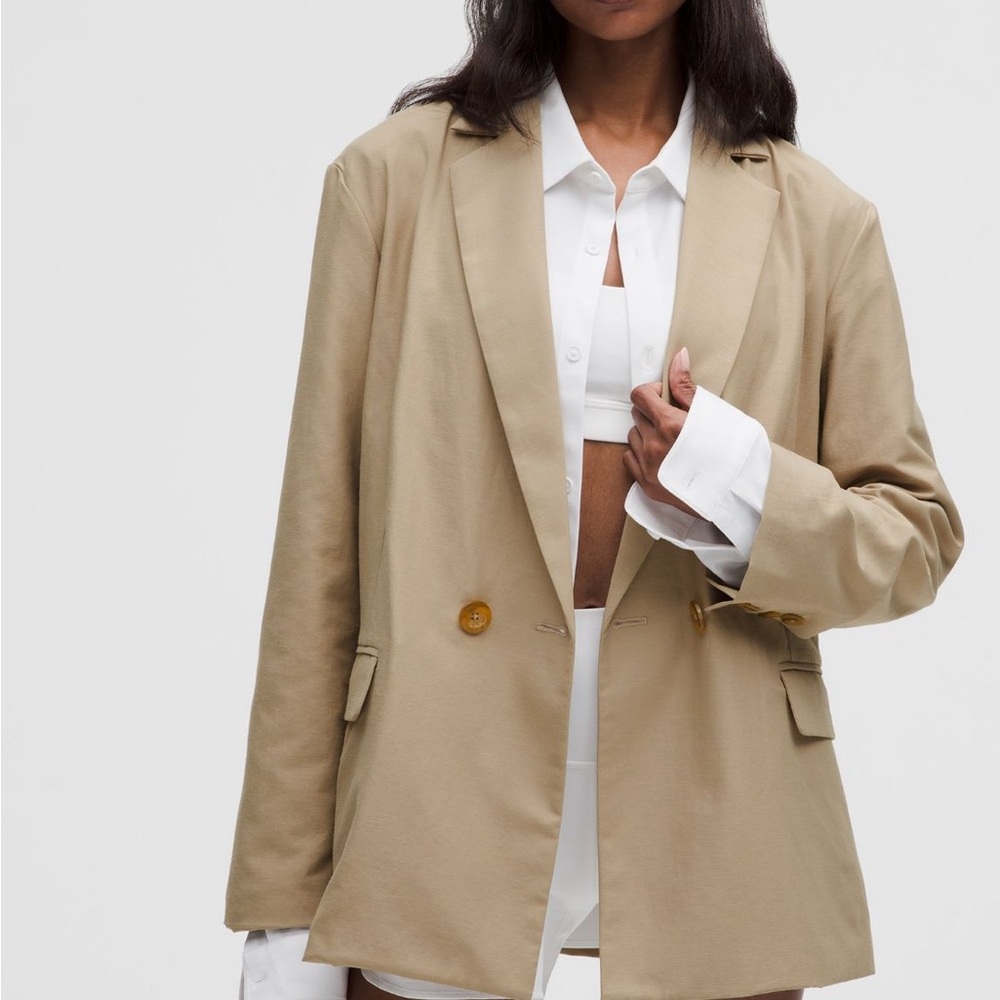 Lululemon over sized  Tan Women's Blazer NWT